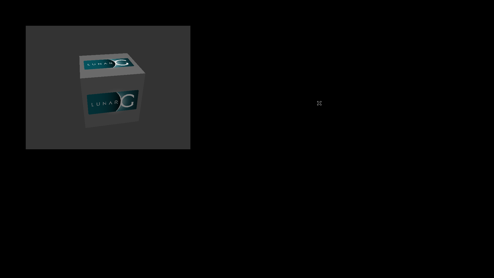Stationary Vulkan cube captured with coherent faces in the follow-up check